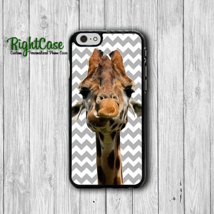 Funny Giraffe Grey Chevron Iphone Cases, Joking..