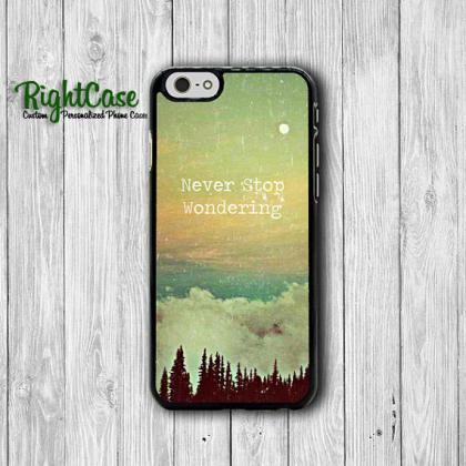 Never Stop Wondering Quote Iphone 6 Cases, Vintage..