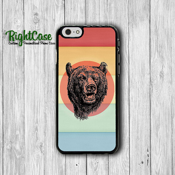 Bear Head Rainbow Funny IPhone Cases, IPhone 6 Cover, IPhone 6 Plus, IPhone  5/5S Hard Case, Soft Sil on Luulla